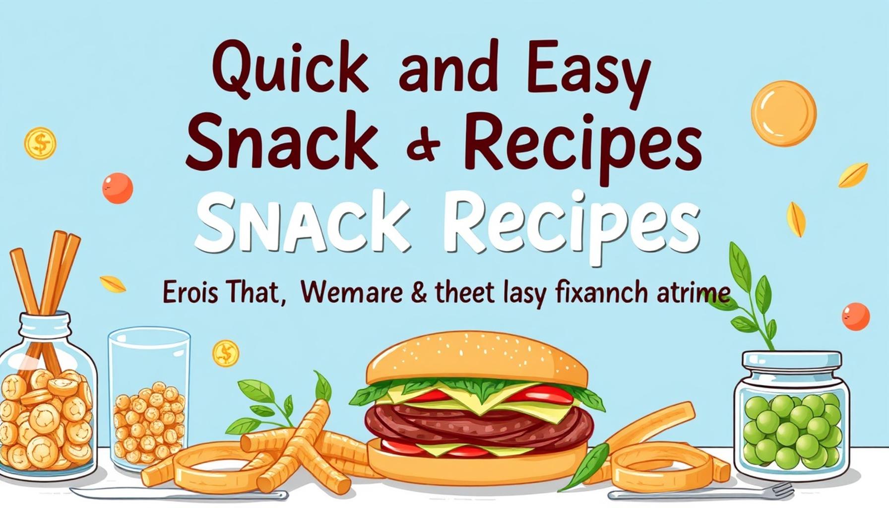 Quick and Easy Snack Recipes That Won’t Break the Bank